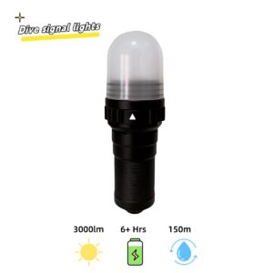 dive signal lights scuba cave diving flashlights