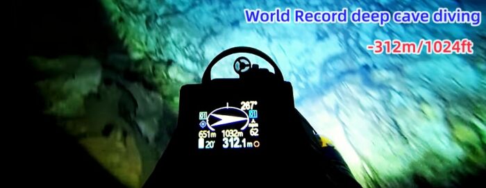 world record cave diving