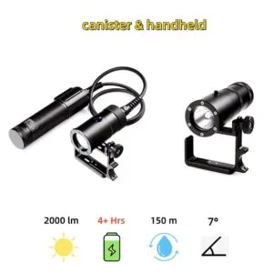 cave dive light Combination dive lights  Primary dive light best canister dive lights scuba diving torch