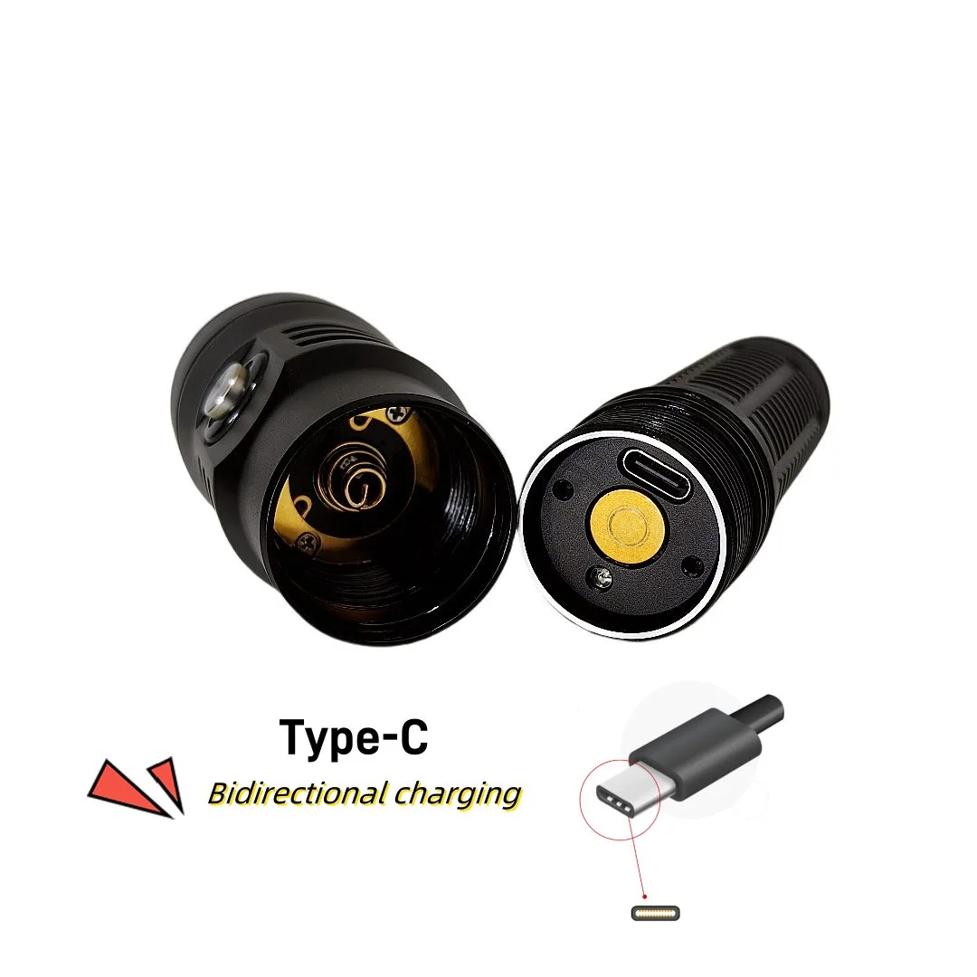 Compact backup dive light for emergencies rechargeable dive light with USB-C type-C best backup light,dive lights,scuba,torch,flashlights,diving lights