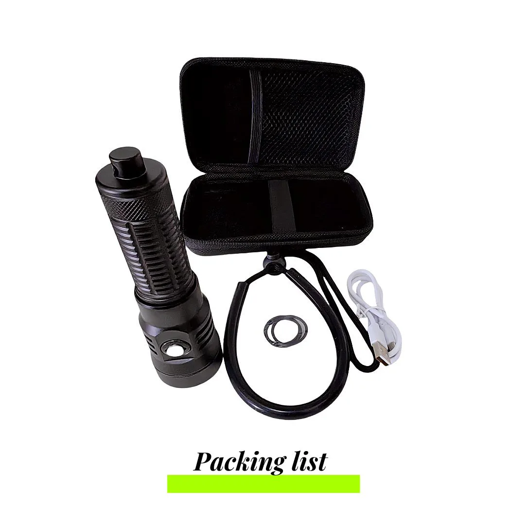 Compact backup dive light for emergencies rechargeable dive light with USB-C type-C best backup light,dive lights,scuba,torch,flashlights,diving lights