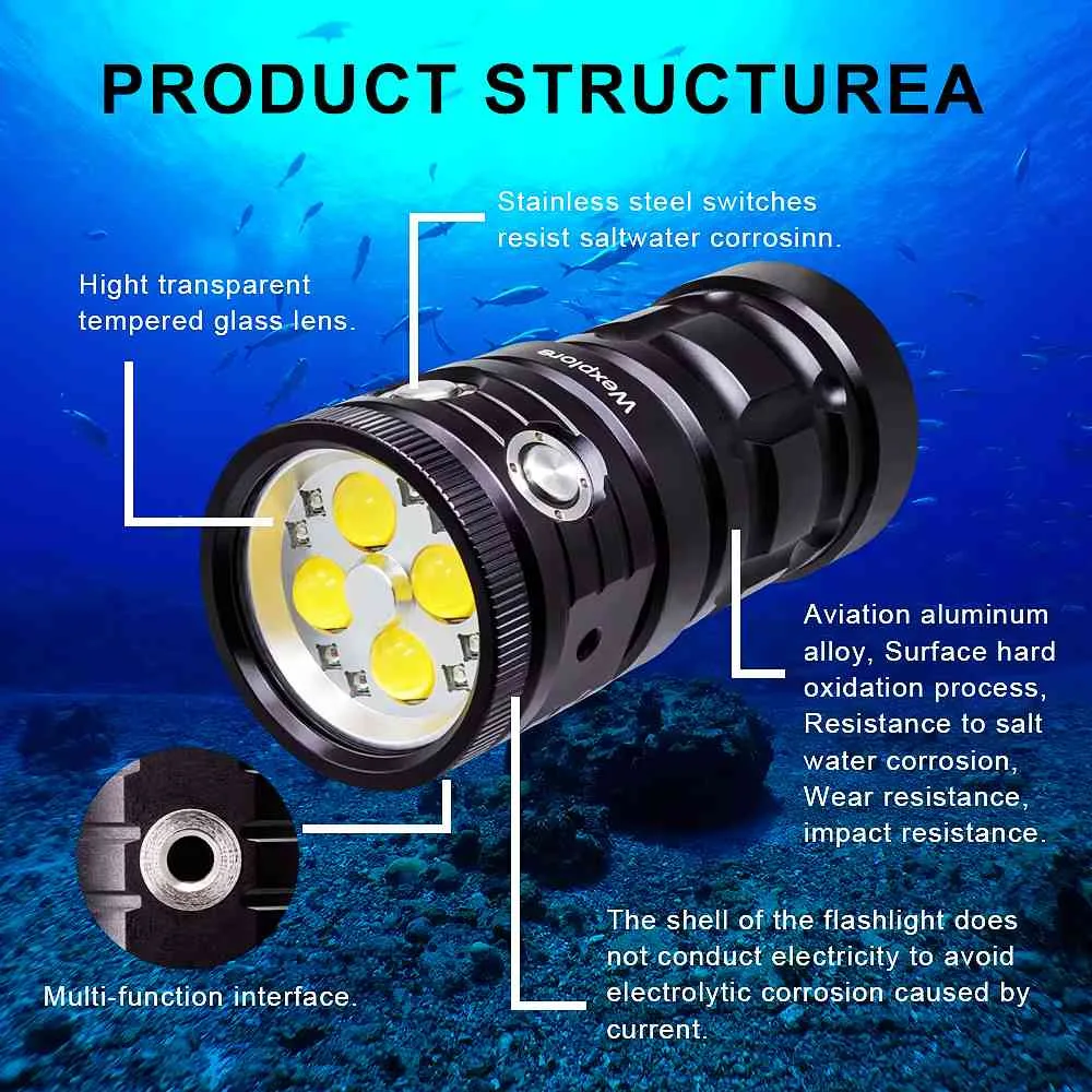 best video lights scuba dive lights torch photograph lights Best dive video light Best dive light for underwater photography