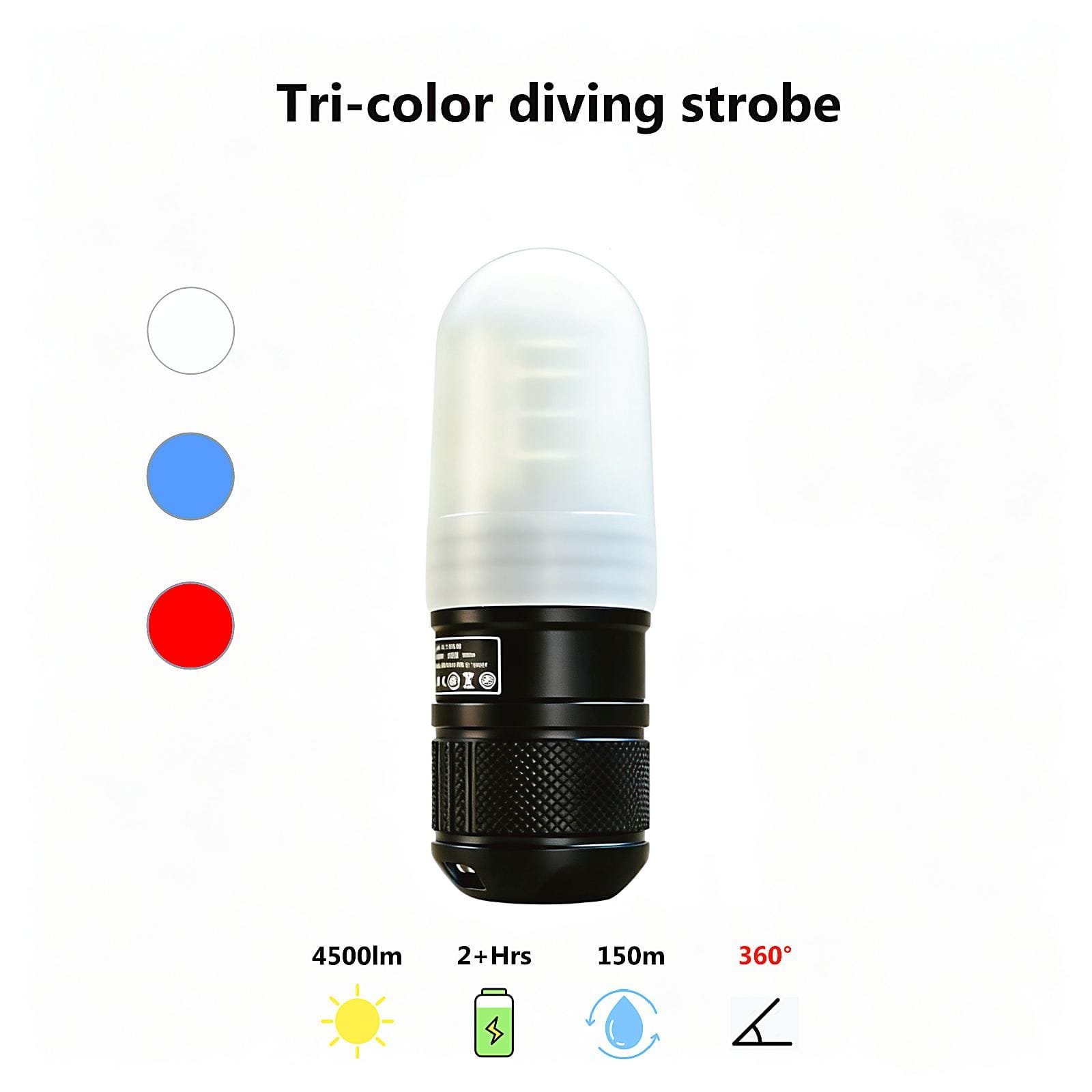 strobe dive signal lights torch